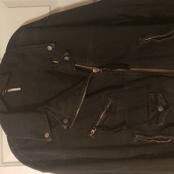 Free People Denim Moto Jacket - Picture 8 of 8